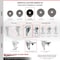 Service Caster 4 Inch Phenolic Swivel 1/2 Inch Threaded Stem Caster with Total Lock Brake SCC SCC-TSTTL20S414-PHR-121315 - alternate 4